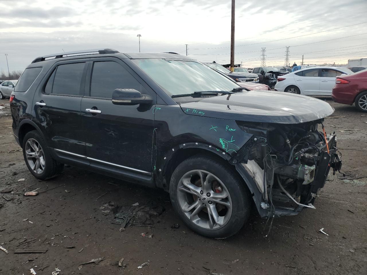 2012 Ford Explorer VIN 1FMHK8F85CGA39845 Copart auction photo, front end damage thumbnail 4