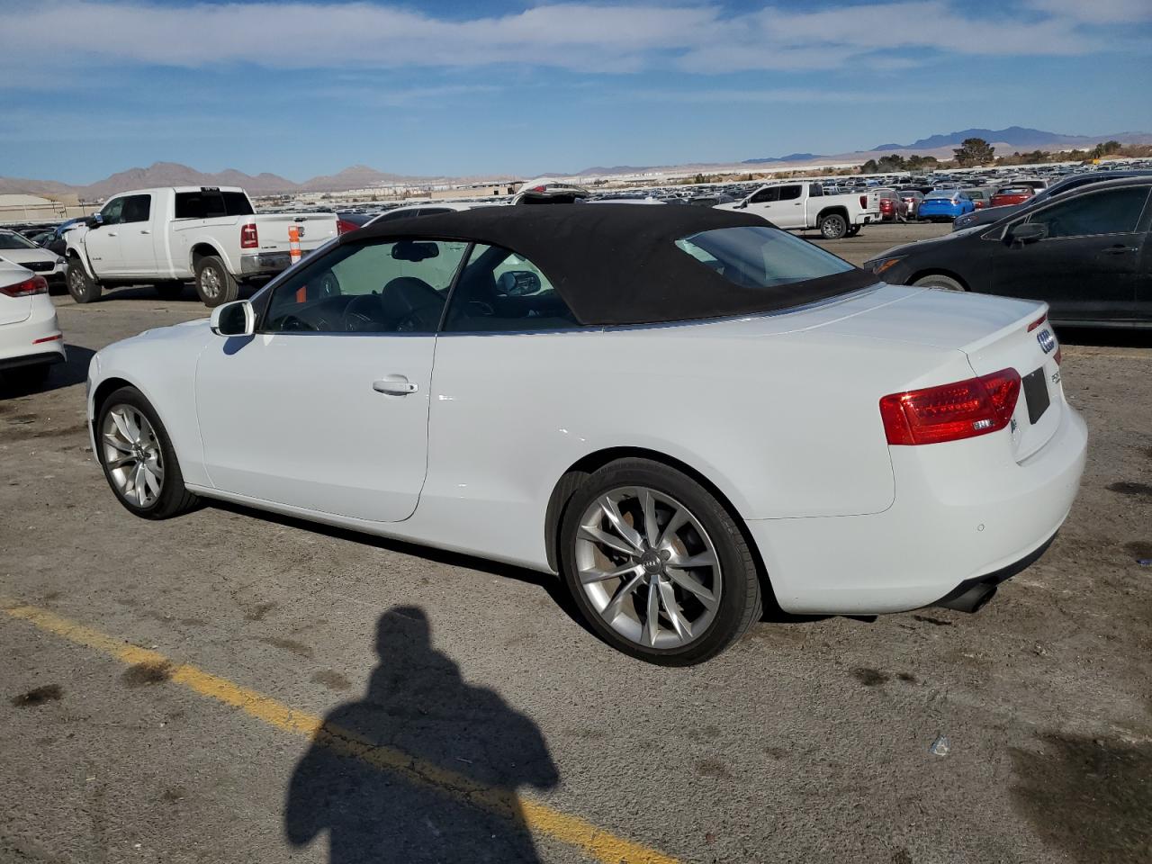 2014 Audi A5 VIN WAULFAFH2EN002645 Copart auction photo, vandalism damage thumbnail 2