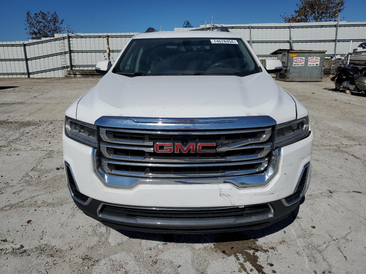 2020 GMC Acadia VIN 1GKKNKLSXLZ118676 Copart auction photo, front end / undercarriage damage thumbnail 5