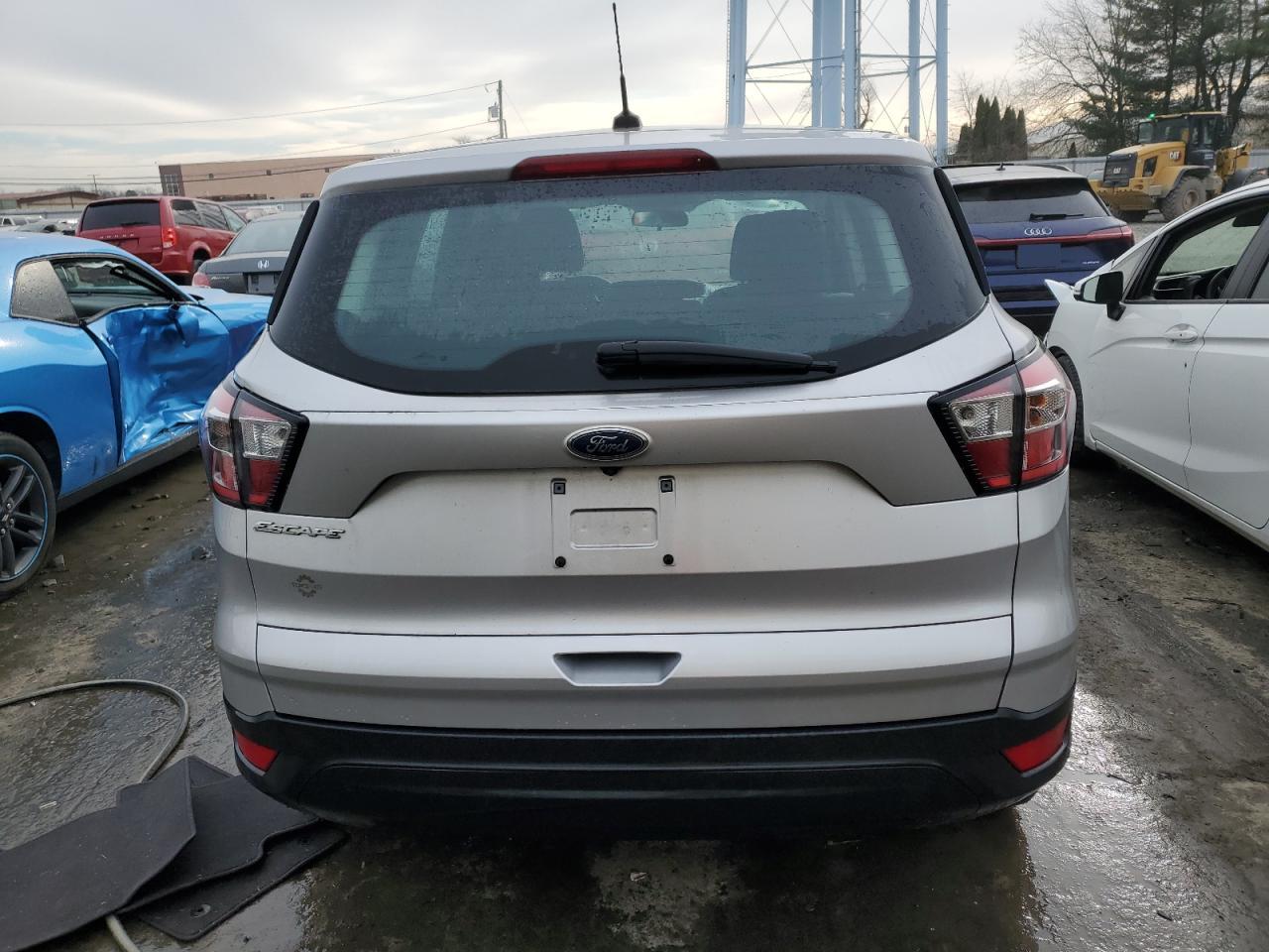 2017 Ford Escape VIN 1FMCU0F73HUE28411 Copart auction photo, front end / side damage thumbnail 6