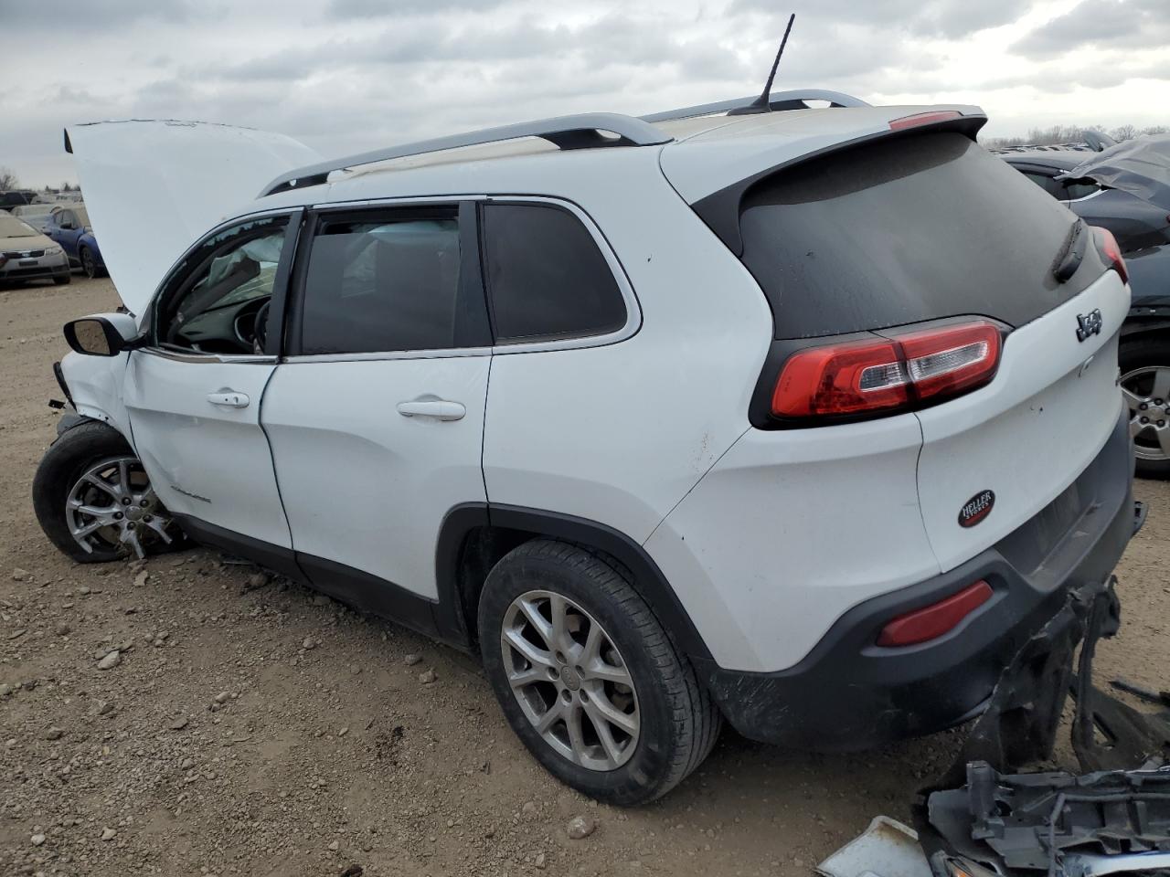 2015 Jeep Grand Cherokee VIN 1C4PJLCB9FW612245 Copart auction photo, front end / side damage thumbnail 2