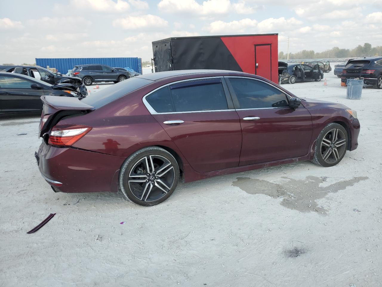 2016 Honda Accord VIN 1HGCR2F50GA105306 Copart auction photo, rear end damage thumbnail 3