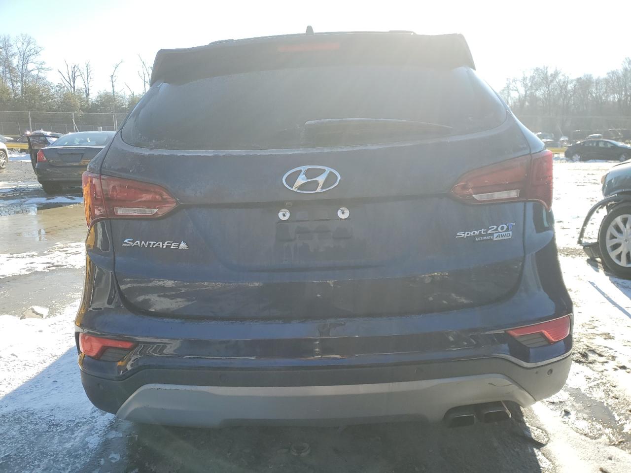 2018 Hyundai Santa Fe VIN 5XYZWDLA7JG515736 Copart auction photo, all over / undercarriage damage thumbnail 6