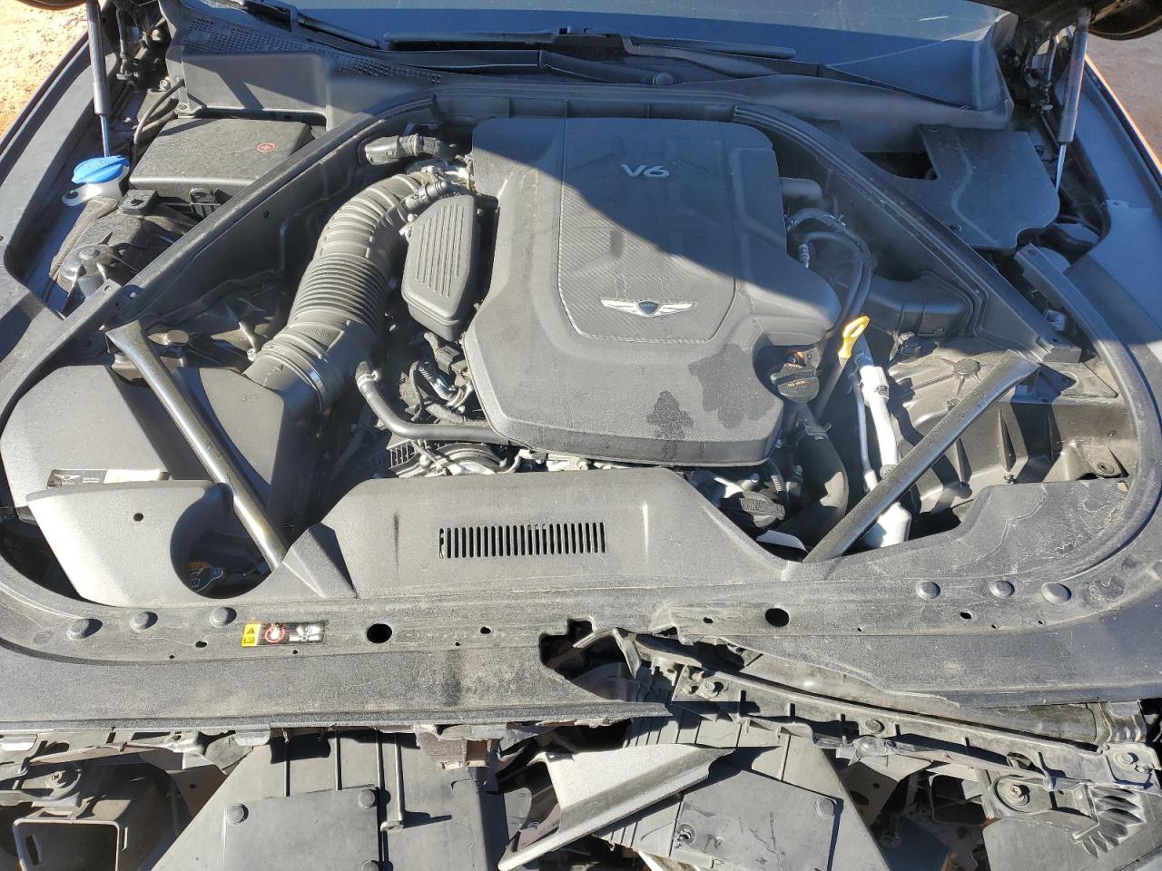 2019 Genesis G80 VIN KMTFN4JE9KU320203 Copart auction photo, front end damage thumbnail 12