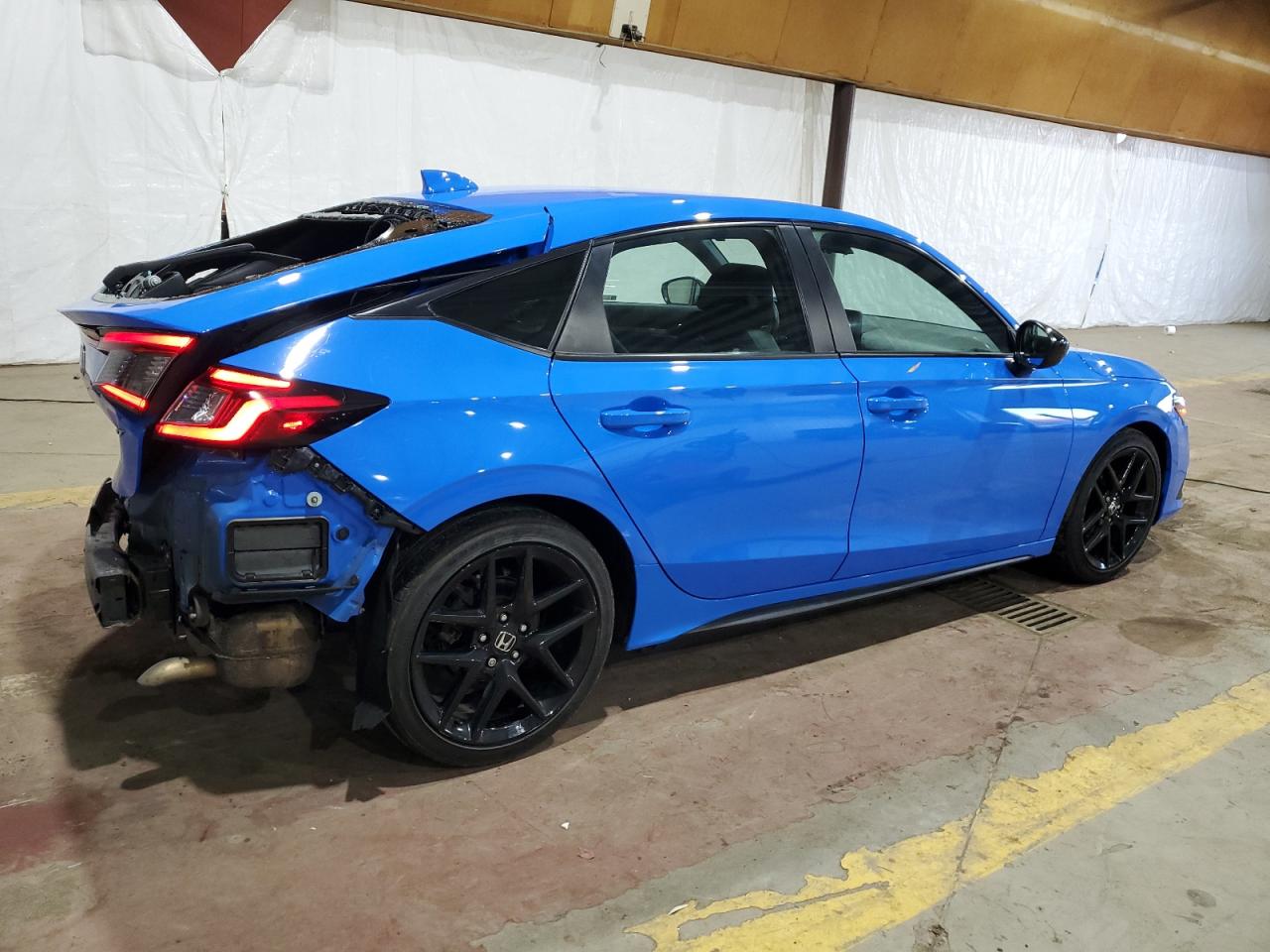 2022 Honda Civic VIN 19XFL2H81NE000496 Copart auction photo, rear end damage thumbnail 3