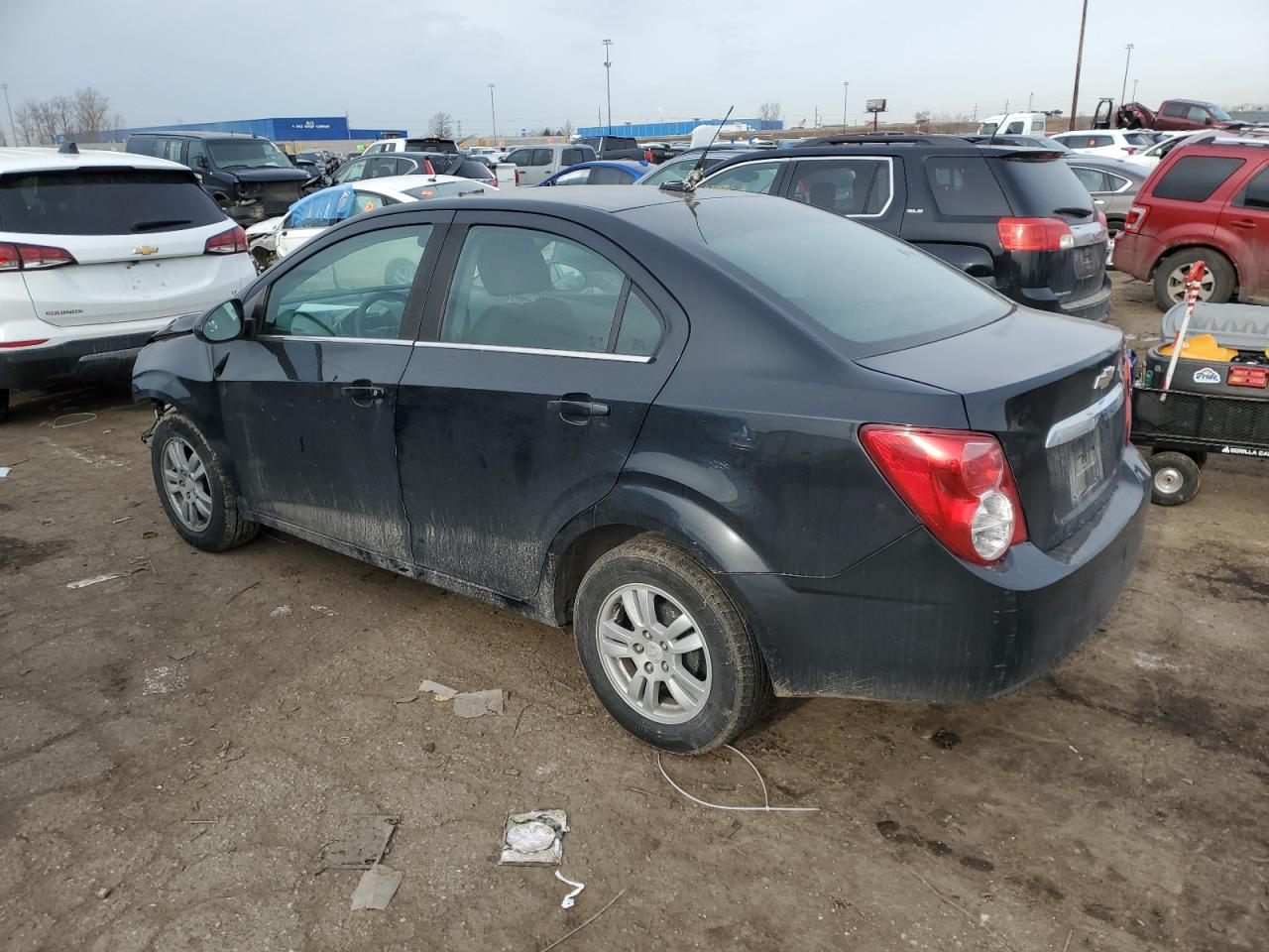 2014 Chevrolet Sonic VIN 1G1JC5SG3E4140345 Copart auction photo, front end damage thumbnail 2