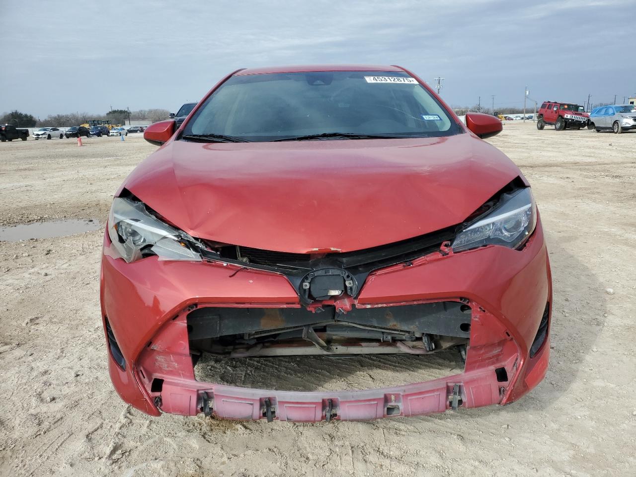 2018 Toyota Corolla VIN 5YFBURHE4JP850108 Copart auction photo, front end / rear end damage thumbnail 5