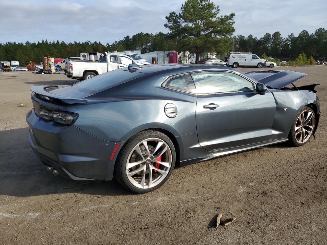 2021 Chevrolet Camaro VIN 1G1FH1R74M0135084 Copart auction photo, front end / side damage thumbnail 3