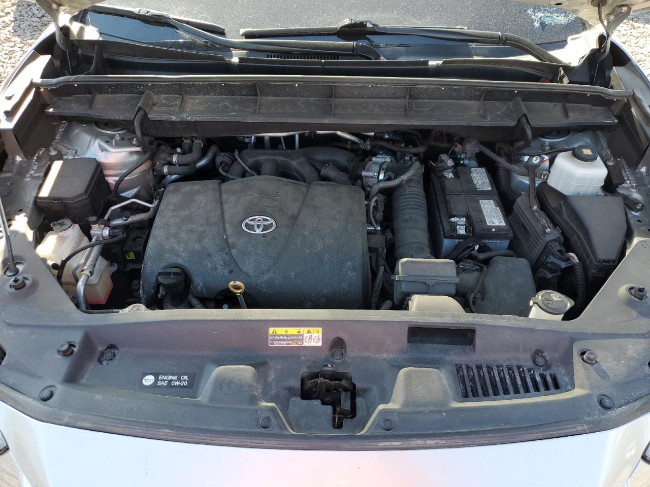 2021 Toyota Highlander VIN 5TDBZRBH4MS546244 Copart auction photo, vandalism / front end damage thumbnail 12