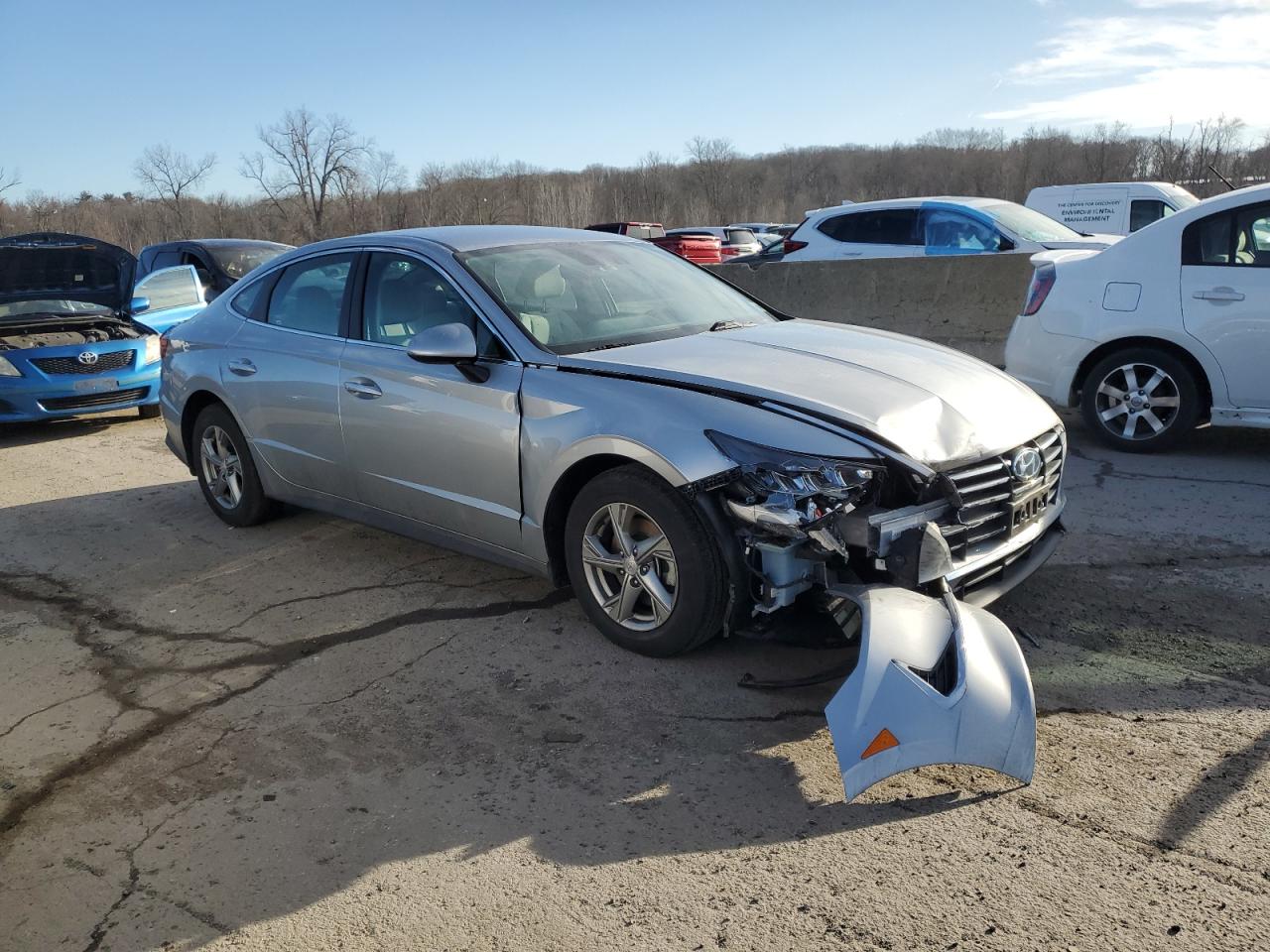 2021 Hyundai Sonata VIN 5NPEG4JA7MH108849 Copart auction photo, front end / minor dent/scratches damage thumbnail 4