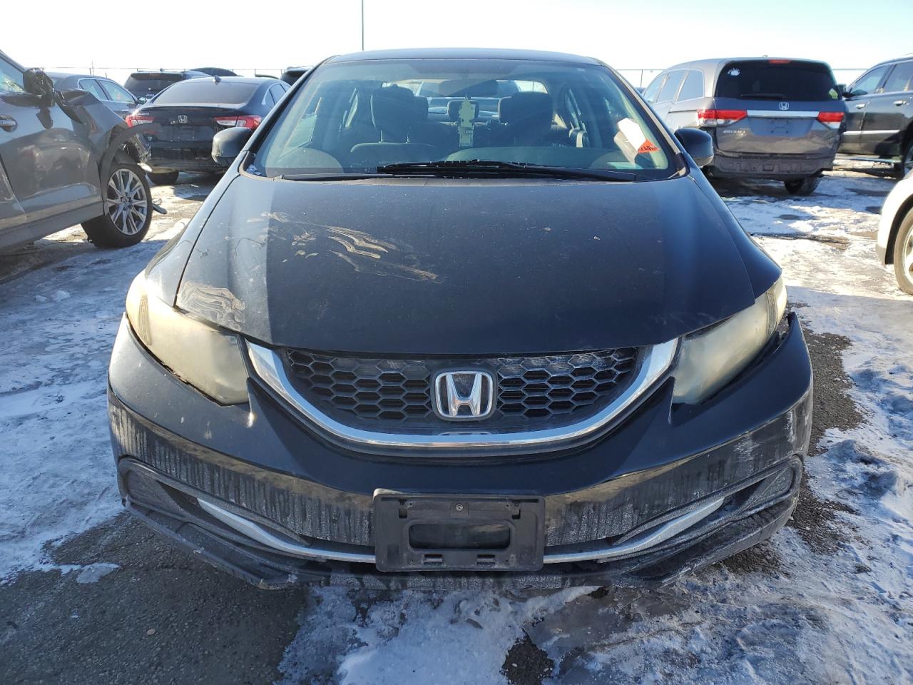 2013 Honda Civic VIN 19XFB2F55DE070576 Copart auction photo, all over damage thumbnail 5