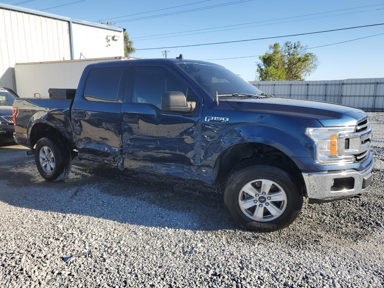 2020 Ford F-150 VIN 1FTEW1E53LKD78062 Copart auction photo, side / front end damage thumbnail 4