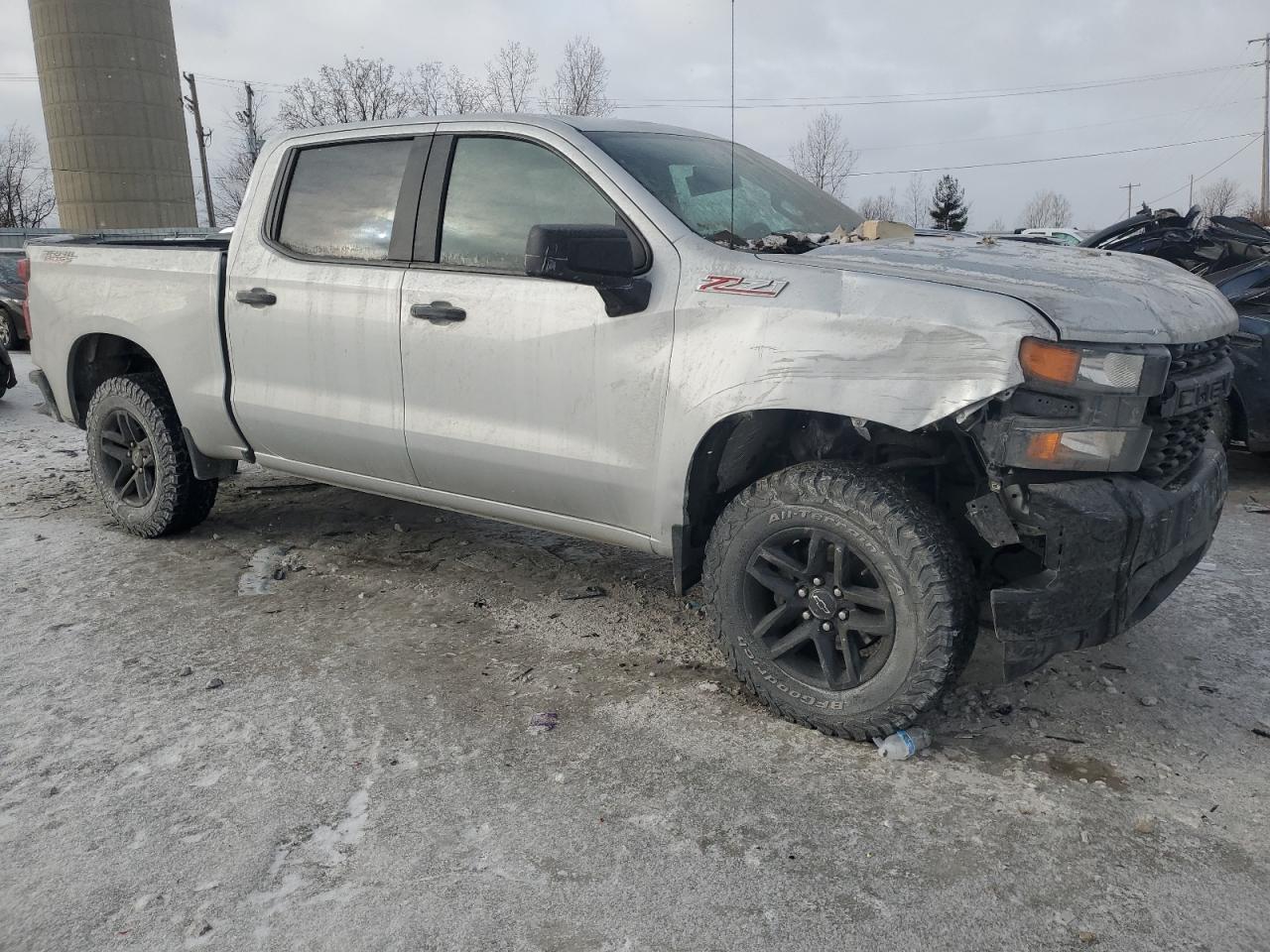 2020 Chevrolet Silverado VIN 1GCPYCEF6LZ380032 Copart auction photo, front end / side damage thumbnail 4