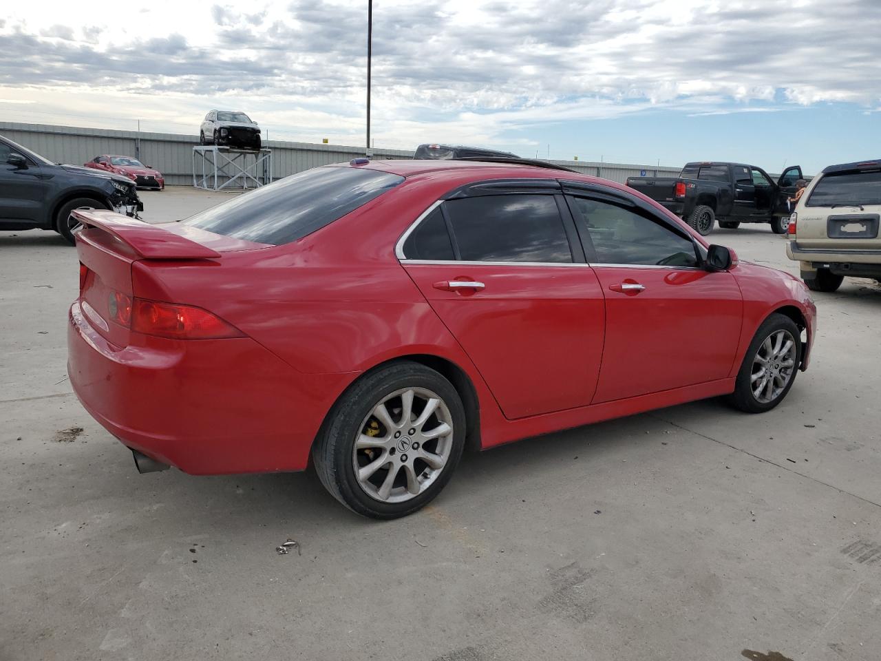 2007 Acura TSX VIN JH4CL96907C007908 Copart auction photo, side damage thumbnail 3