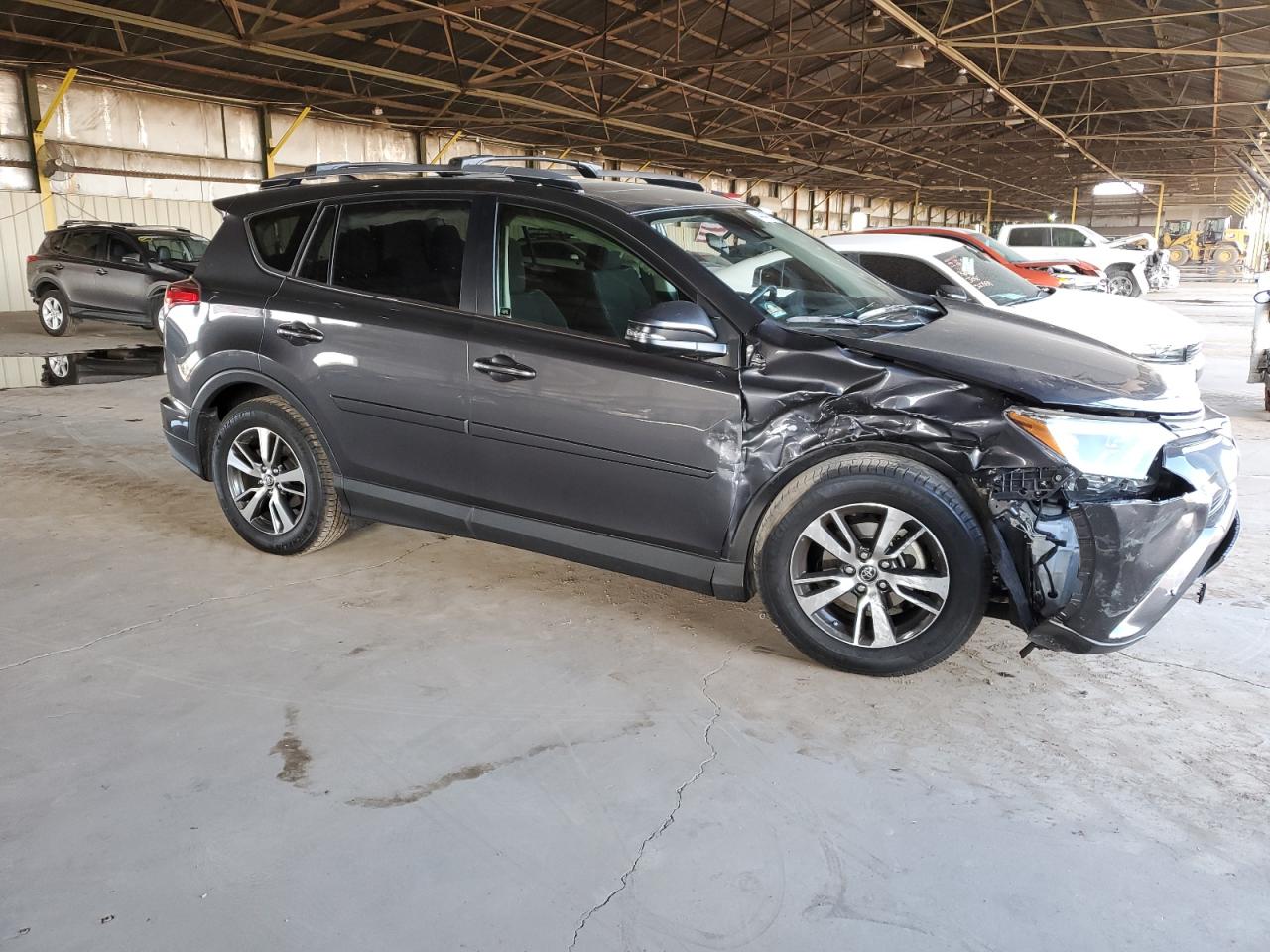 2018 Toyota RAV 4 VIN JTMWFREV6JD114127 Copart auction photo, front end damage thumbnail 4