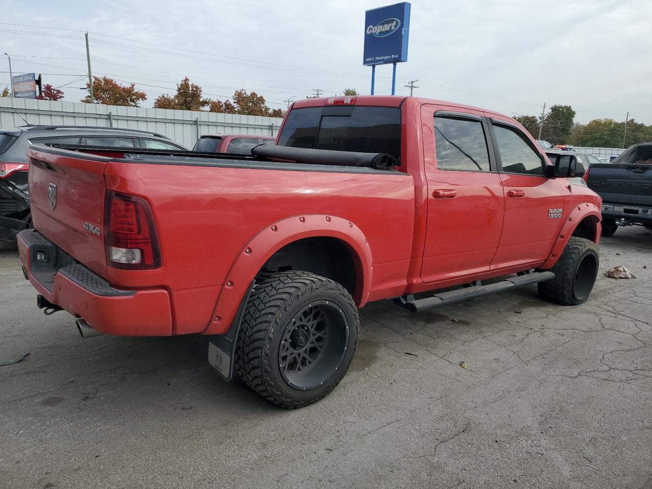 2014 RAM 1500 VIN 1C6RR7UT6ES334059 Copart auction photo, undercarriage damage thumbnail 3