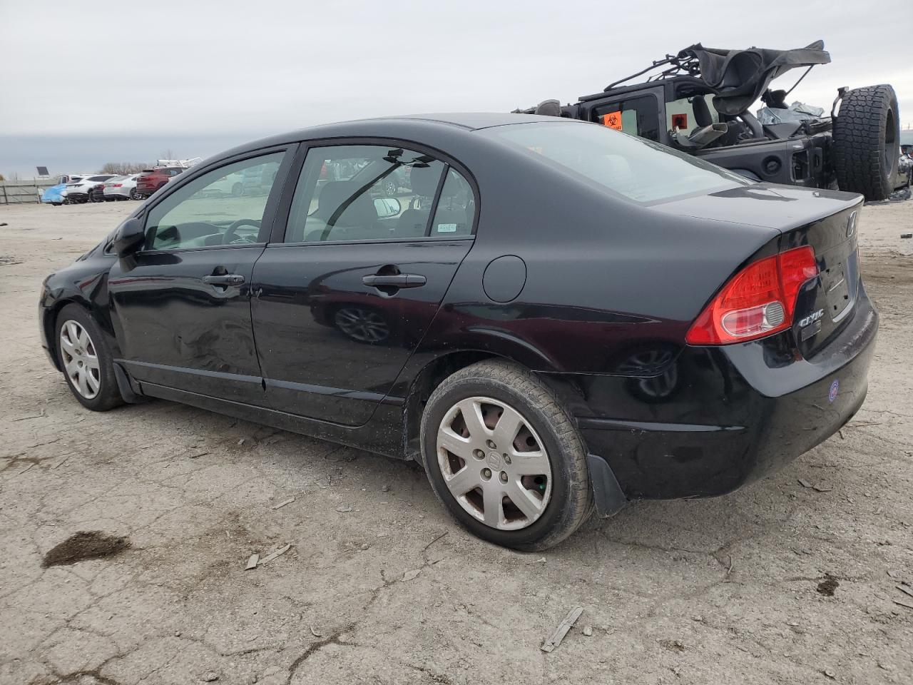 2008 Honda Civic VIN 1HGFA16568L111132 Copart auction photo, front end / side damage thumbnail 2