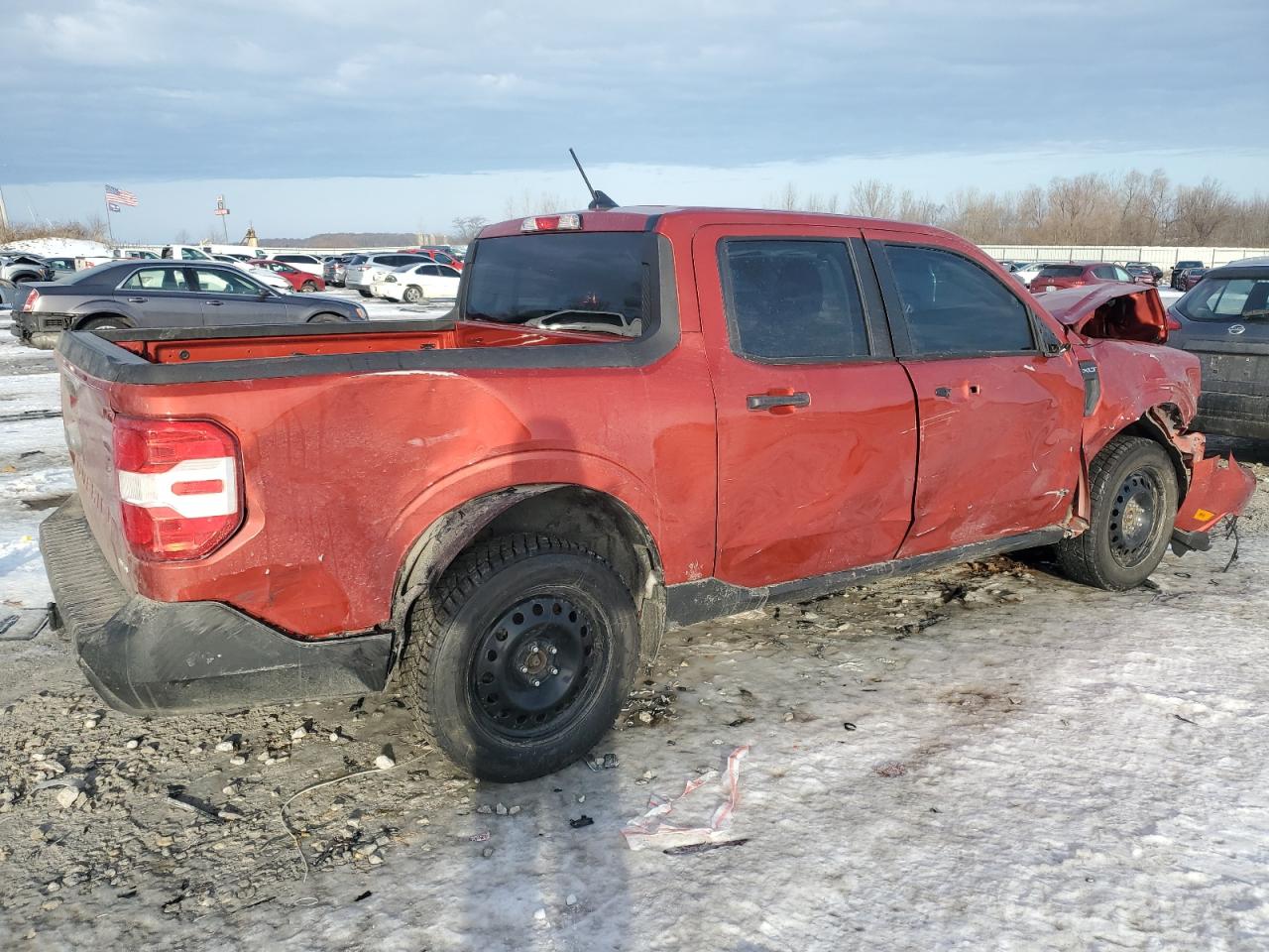 2023 Ford Maverick VIN 3FTTW8F9XPRA70101 Copart auction photo, all over damage thumbnail 3