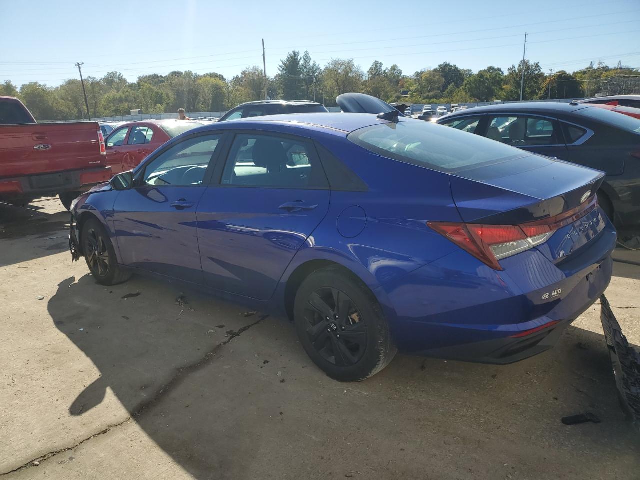 2023 Hyundai Elantra VIN KMHLM4AG0PU439332 Copart auction photo, front end / side damage thumbnail 2