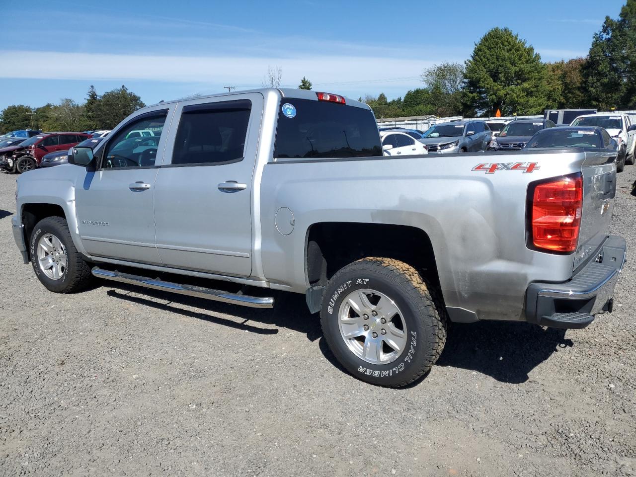 2015 Chevrolet Silverado VIN 3GCUKREH2FG242873 Copart auction photo, front end / undercarriage damage thumbnail 2