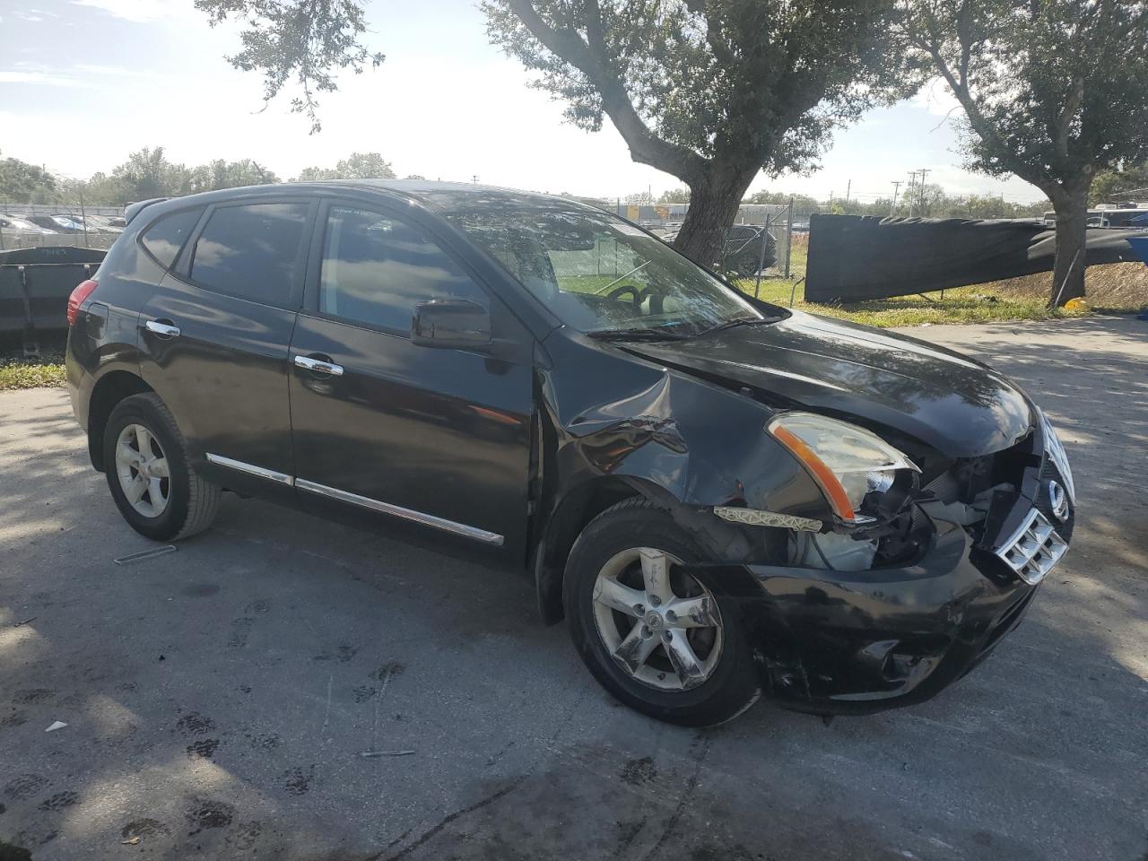 2013 Nissan Rogue VIN JN8AS5MT4DW511167 Copart auction photo, front end / side damage thumbnail 4