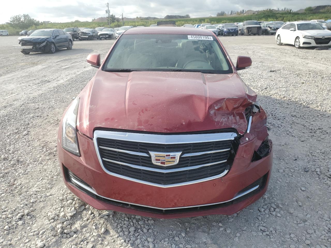 2016 Cadillac ATS VIN 1G6AB5SX8G0145256 Copart auction photo, front end / side damage thumbnail 5