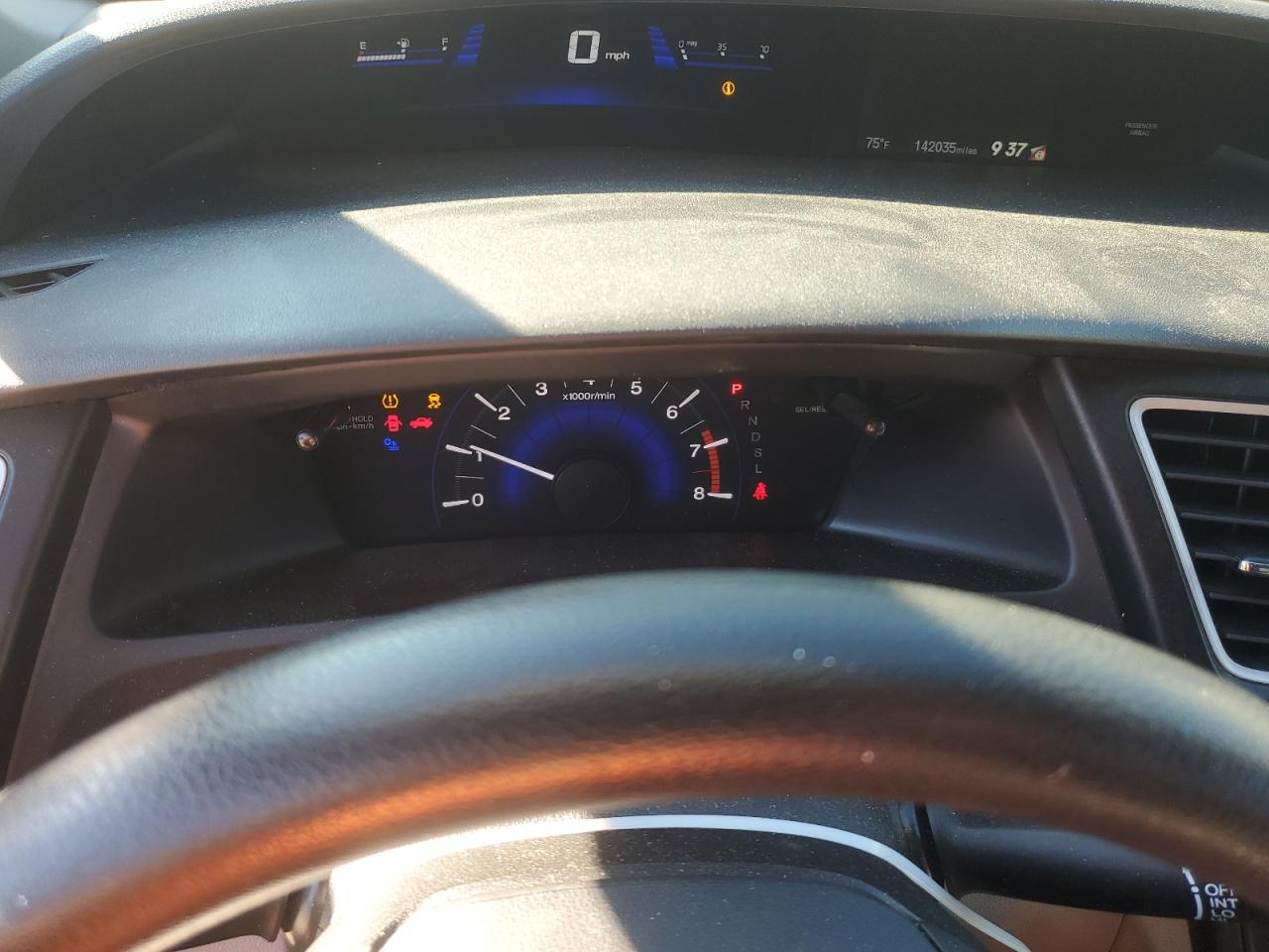 2015 Honda Civic VIN 2HGFB2F57FH556492 Copart auction photo, front end / rear end damage thumbnail 9