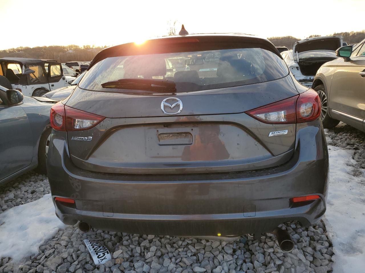 2017 Mazda 3 VIN 3MZBN1M35HM136280 Copart auction photo, side / minor dent/scratches damage thumbnail 6