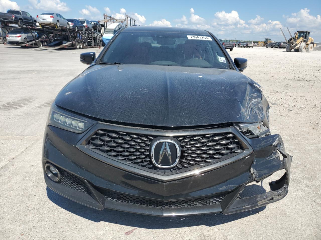 2019 Acura TLX VIN 19UUB2F60KA000923 Copart auction photo, front end damage thumbnail 5