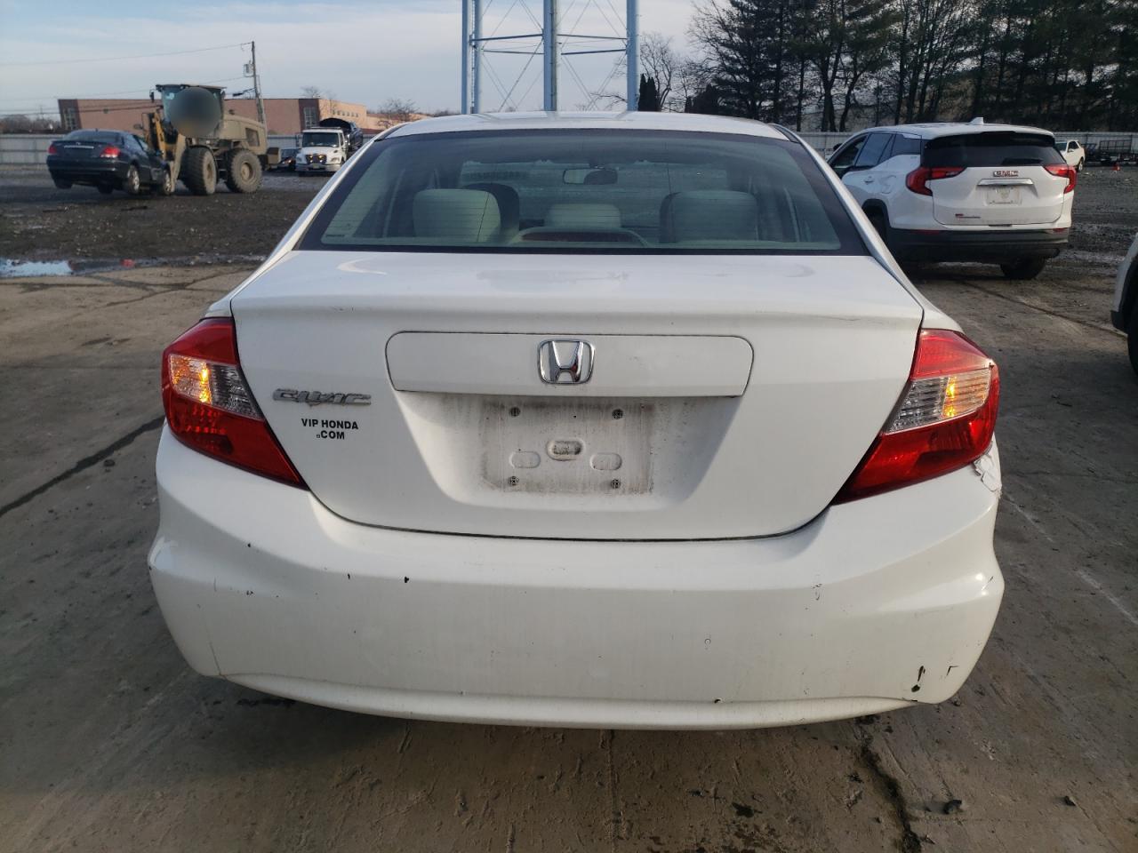 2012 Honda Civic VIN 2HGFB2F55CH304509 Copart auction photo, front end damage thumbnail 6