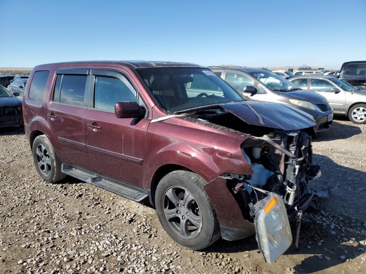2014 Honda Pilot VIN 5FNYF4H59EB007174 Copart auction photo, front end damage thumbnail 4