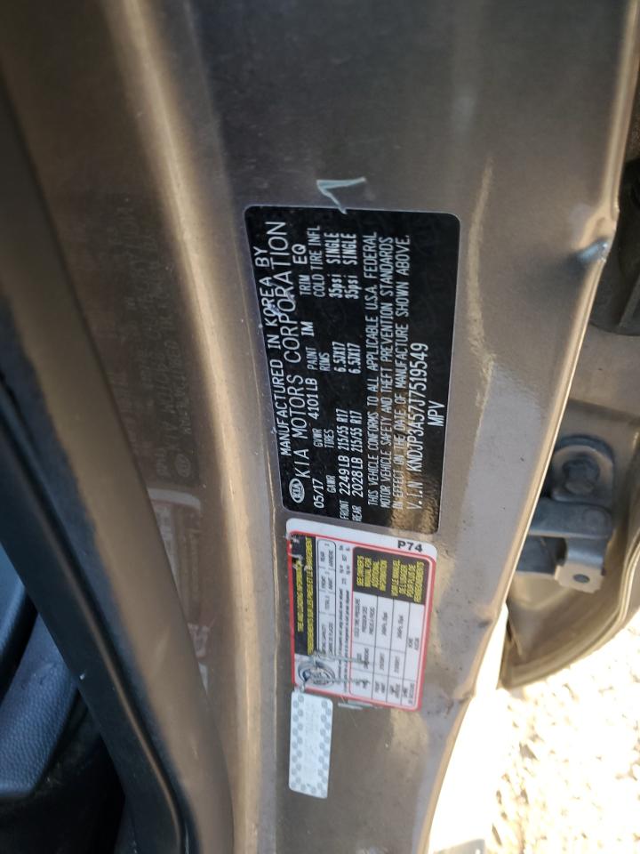 2018 KIA Soul VIN KNDJP3A57J7519549 Copart auction photo, front end / minor dent/scratches damage thumbnail 12