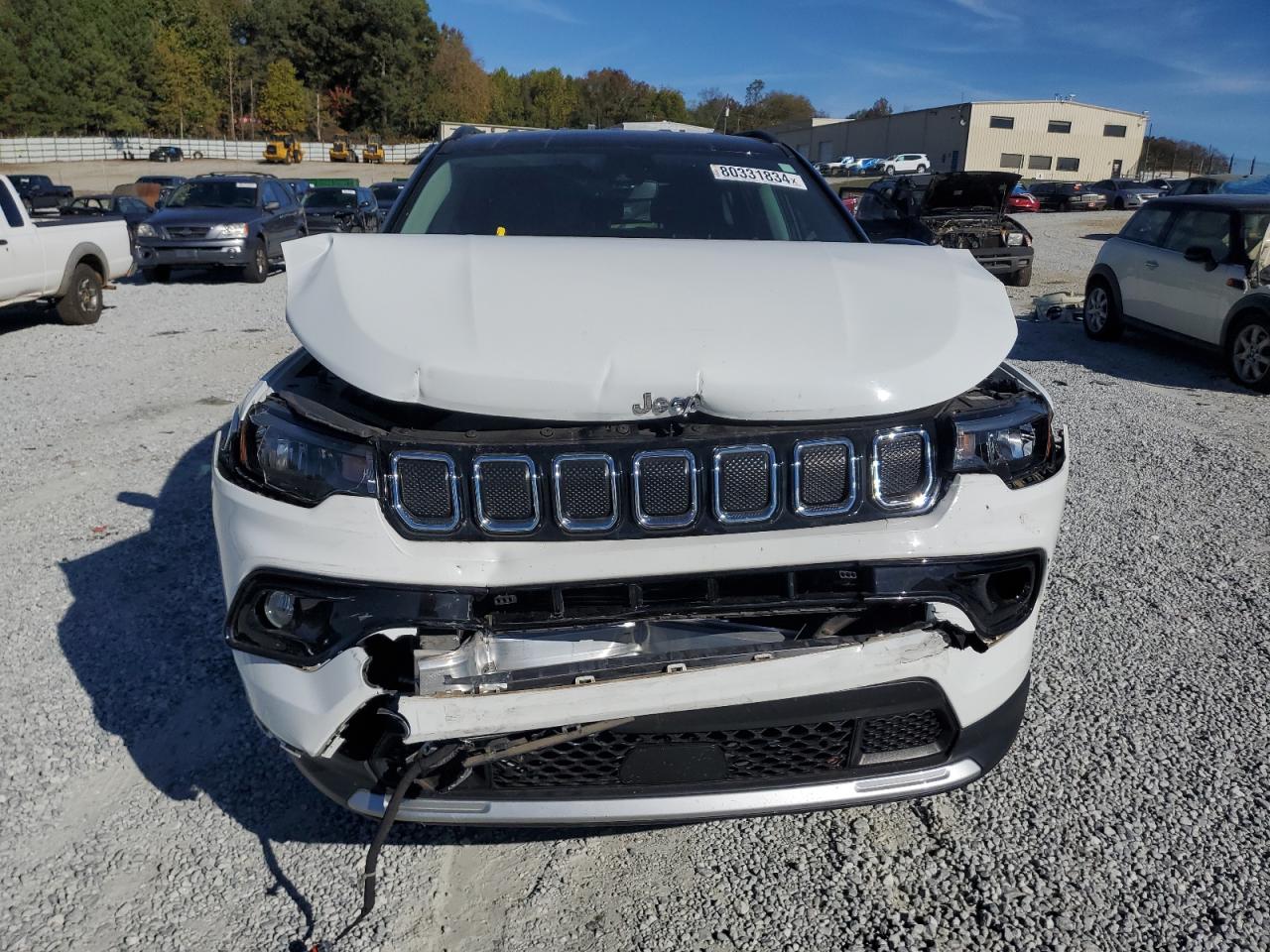 2022 Jeep Compass VIN 3C4NJDCB5NT207291 Copart auction photo, front end / rear end damage thumbnail 5