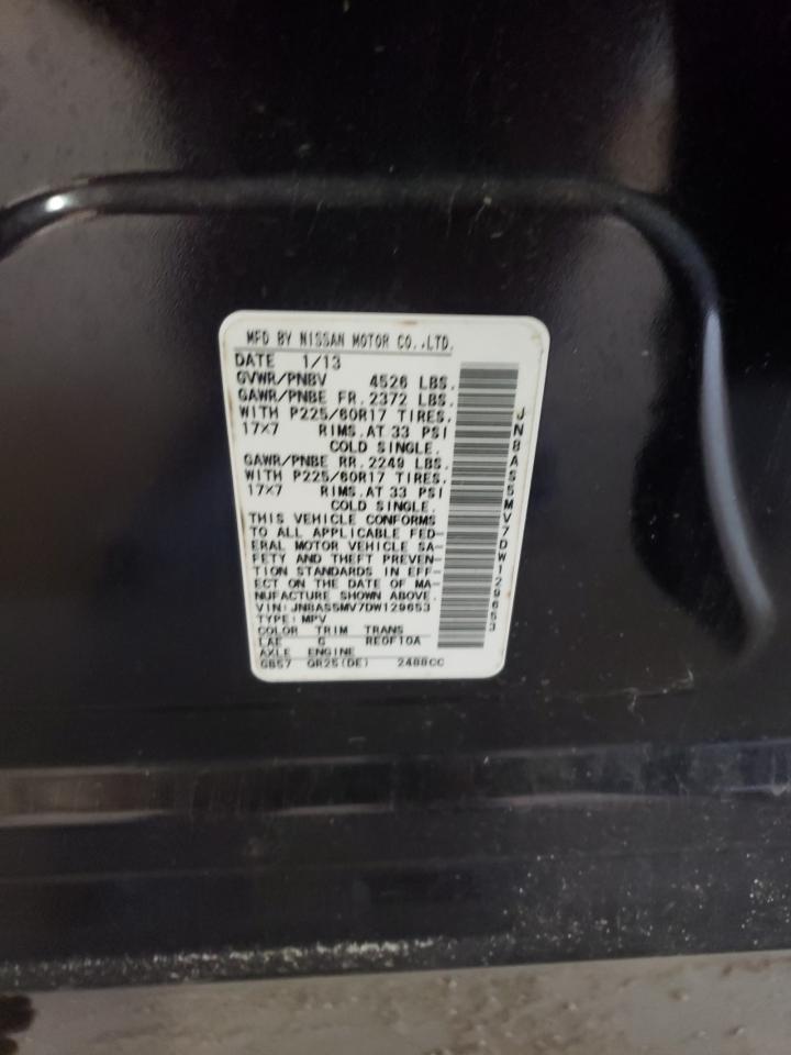 2013 Nissan Rogue VIN JN8AS5MV7DW129653 Copart auction photo, front end damage thumbnail 16