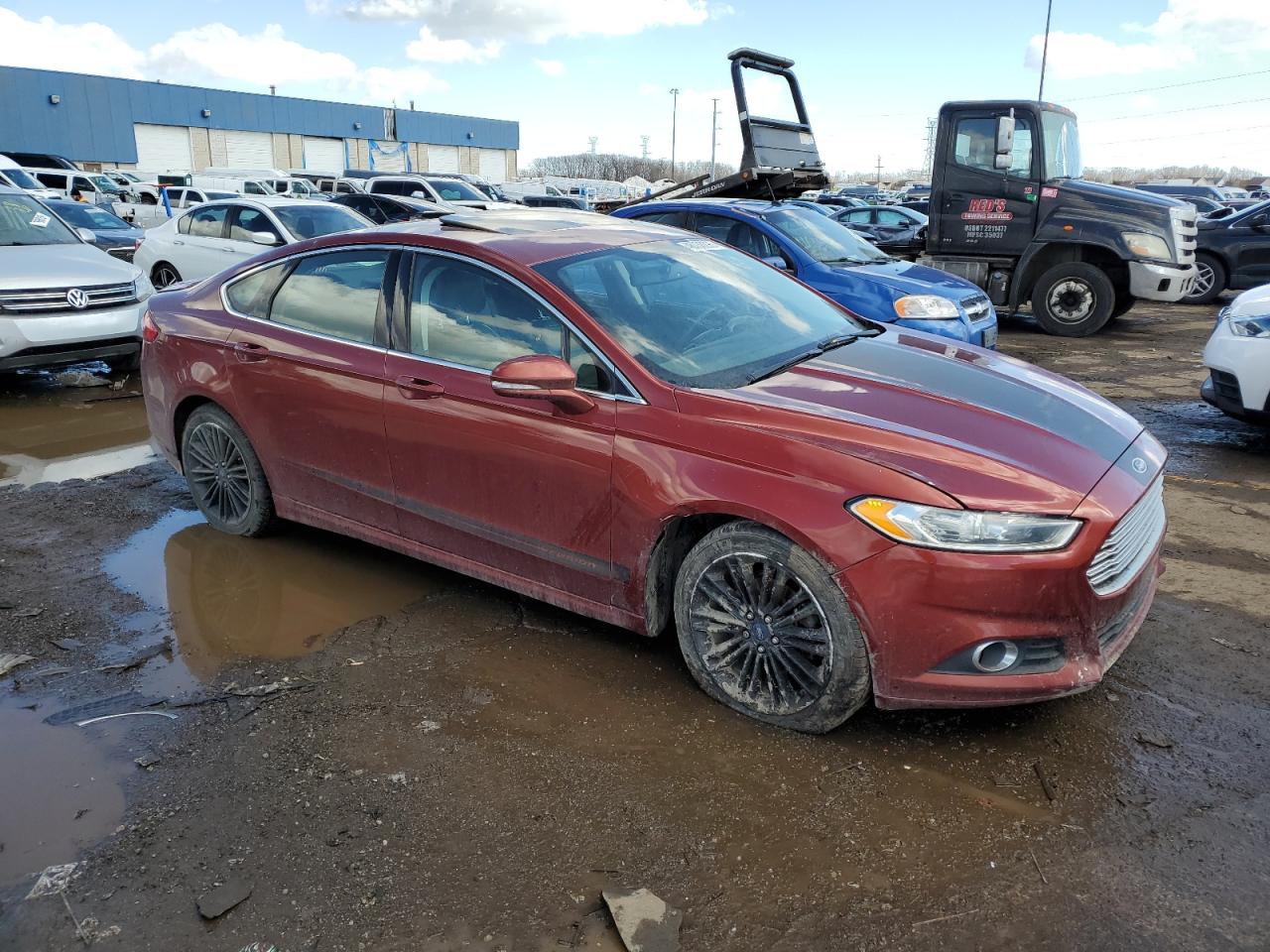 2014 Ford Fusion VIN 3FA6P0H96ER135246 Copart auction photo, front end damage thumbnail 4