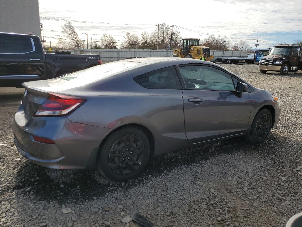 2014 Honda Civic VIN 2HGFG3B5XEH522168 Copart auction photo, rear end / side damage thumbnail 3