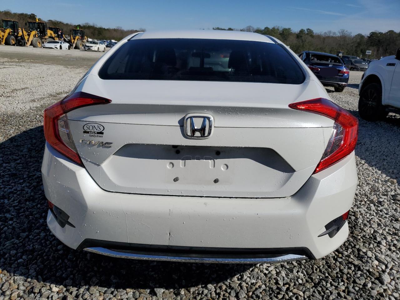 2020 Honda Civic VIN 2HGFC2F67LH565467 Copart auction photo, front end / side damage thumbnail 6