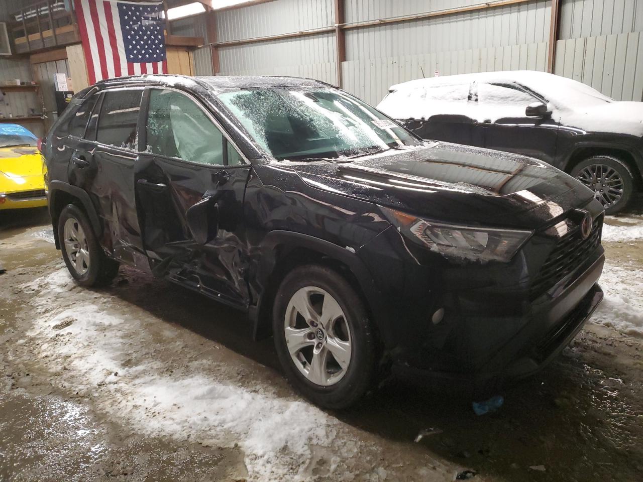2020 Toyota RAV 4 VIN 2T3P1RFV7LW136189 Copart auction photo, side damage thumbnail 4