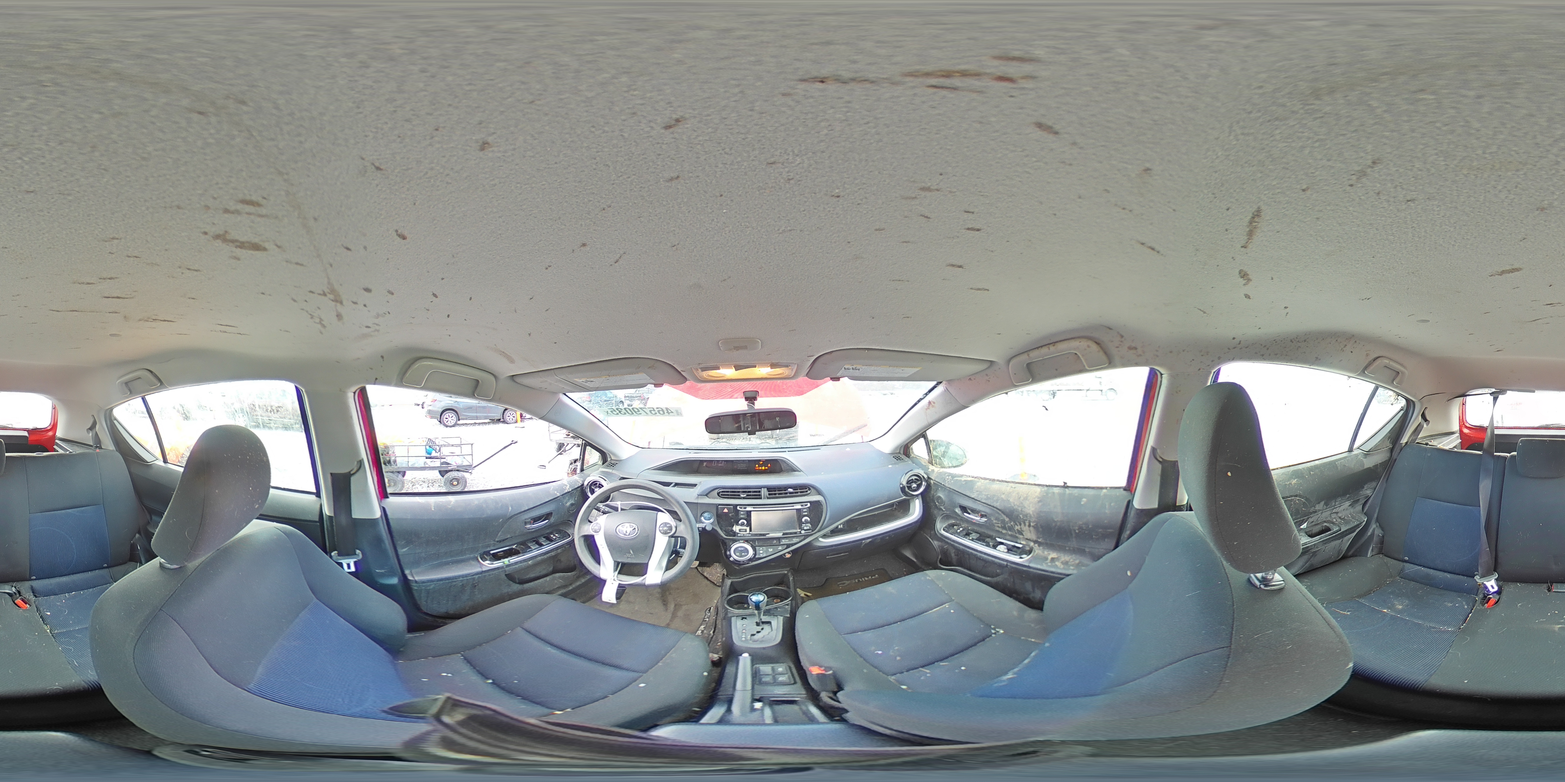 2016 Toyota Prius VIN JTDKDTB38G1135785 Copart auction photo, rollover damage thumbnail 12
