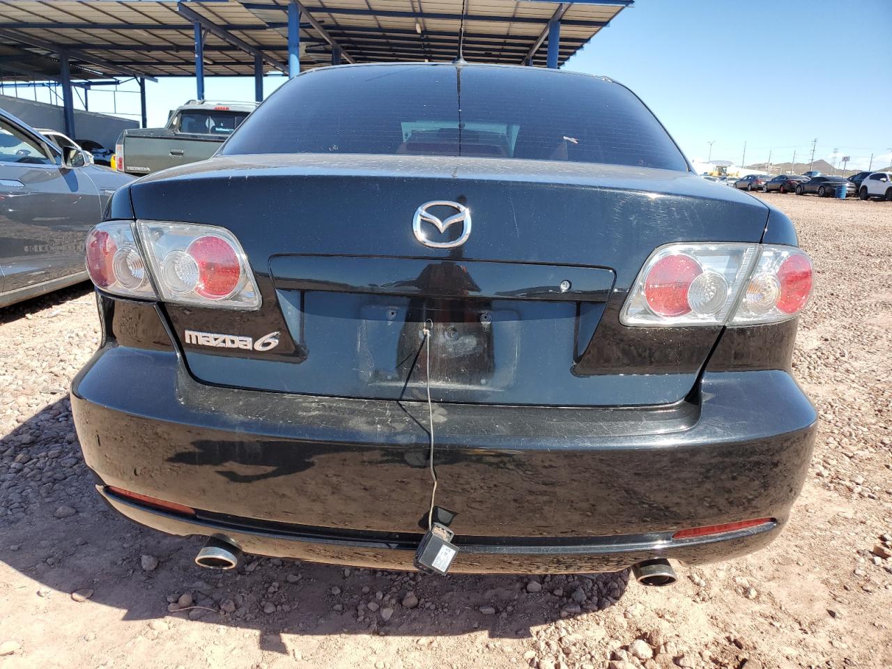 2007 Mazda 6 VIN 1YVHP80C375M19300 Copart auction photo, front end / rear end damage thumbnail 6