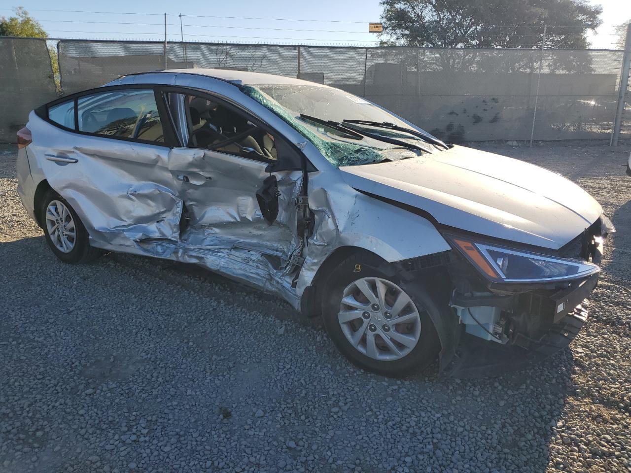 2019 Hyundai Elantra VIN 5NPD74LF3KH492677 Copart auction photo, all over damage thumbnail 4