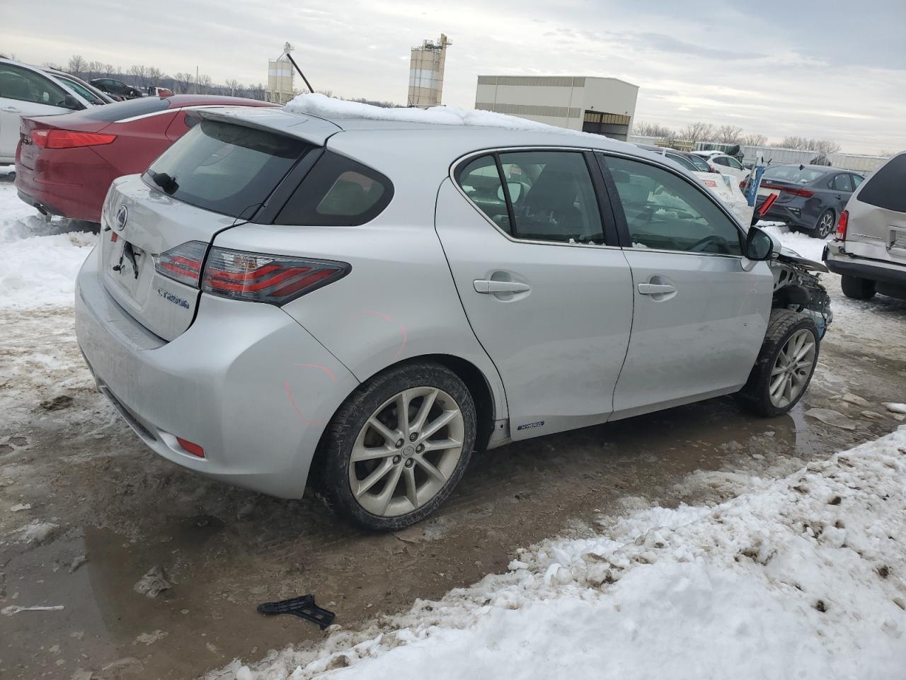 2012 Lexus CT VIN JTHKD5BH0C2109370 Copart auction photo, front end damage thumbnail 3