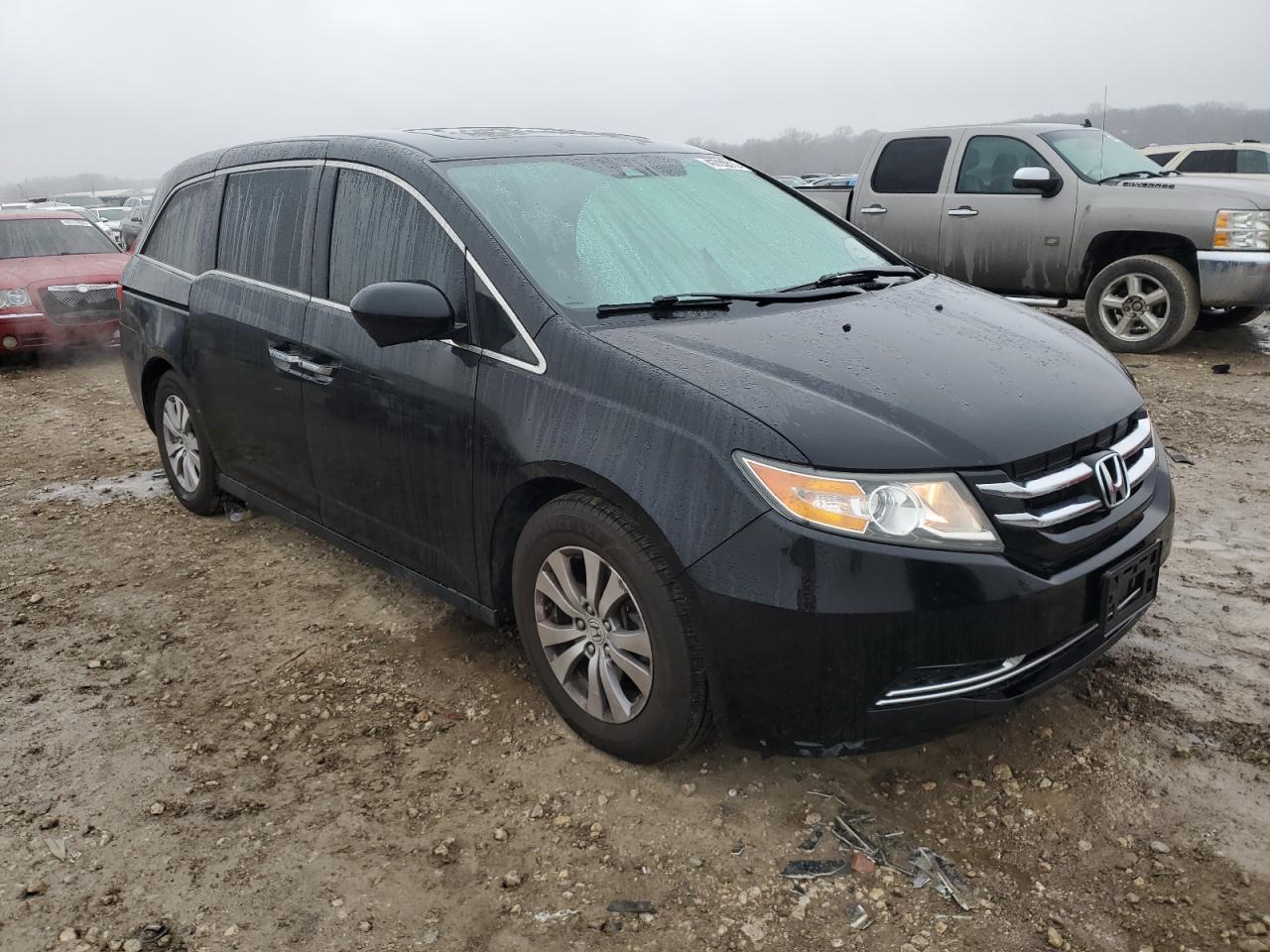 2014 Honda Odyssey VIN 5FNRL5H65EB026445 Copart auction photo, vandalism damage thumbnail 4