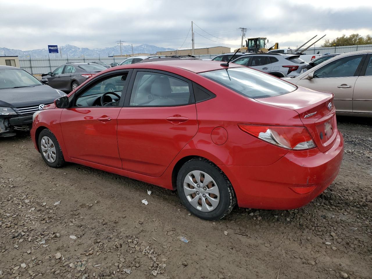 2015 Hyundai Accent VIN KMHCT4AE0FU800915 Copart auction photo, mechanical damage thumbnail 2