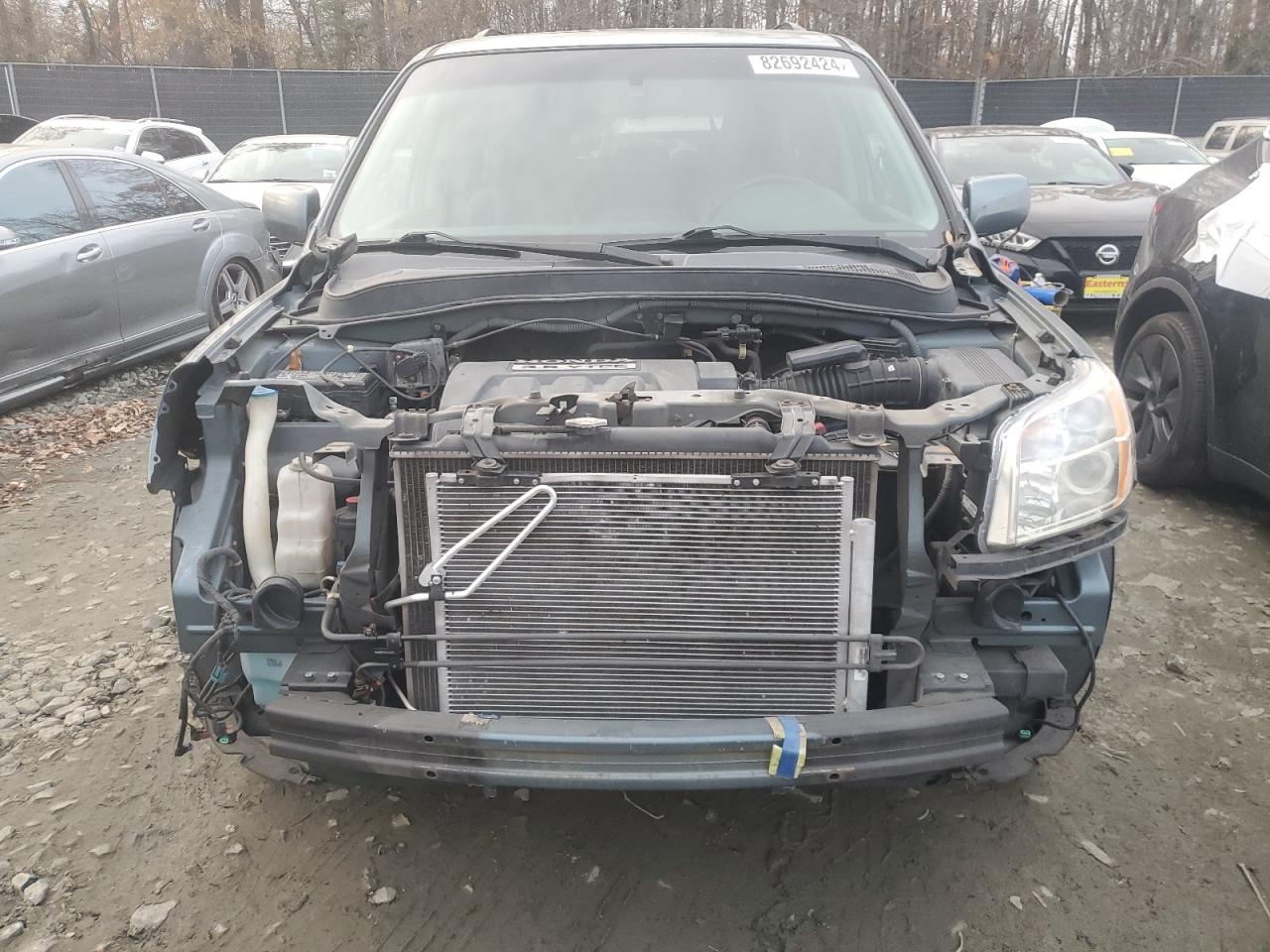 2007 Honda Pilot VIN 5FNYF18667B004260 Copart auction photo, front end damage thumbnail 5