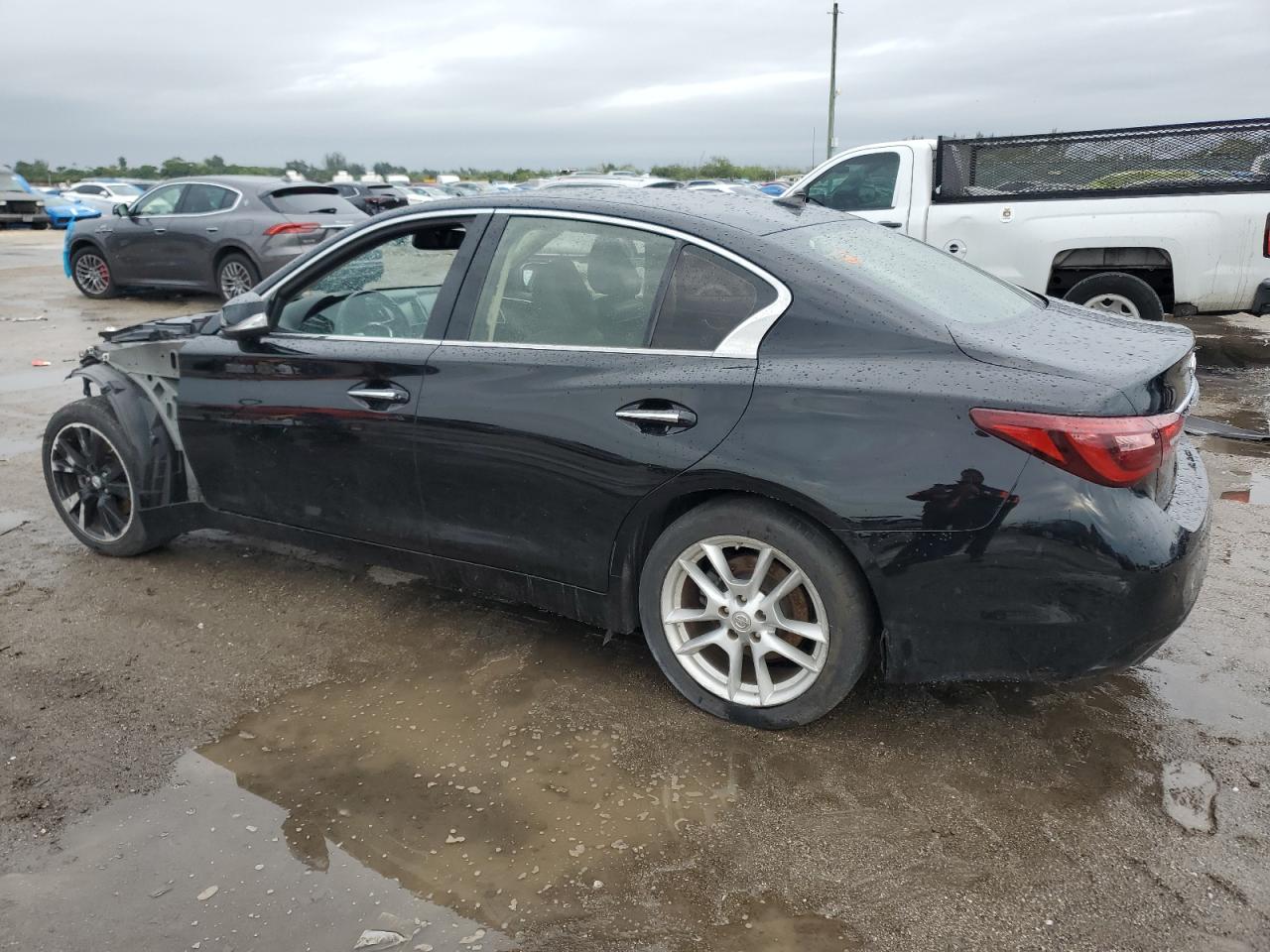 2018 Infiniti Q50 VIN JN1EV7AP8JM359508 Copart auction photo, stripped damage thumbnail 2