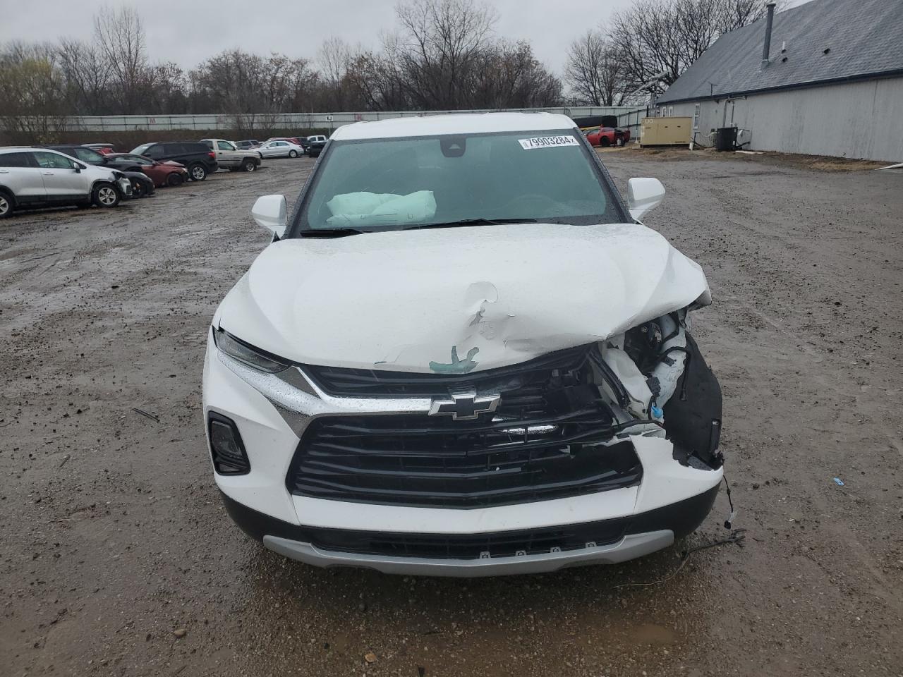 2021 Chevrolet Blazer VIN 3GNKBHRS4MS585158 Copart auction photo, front end / side damage thumbnail 5