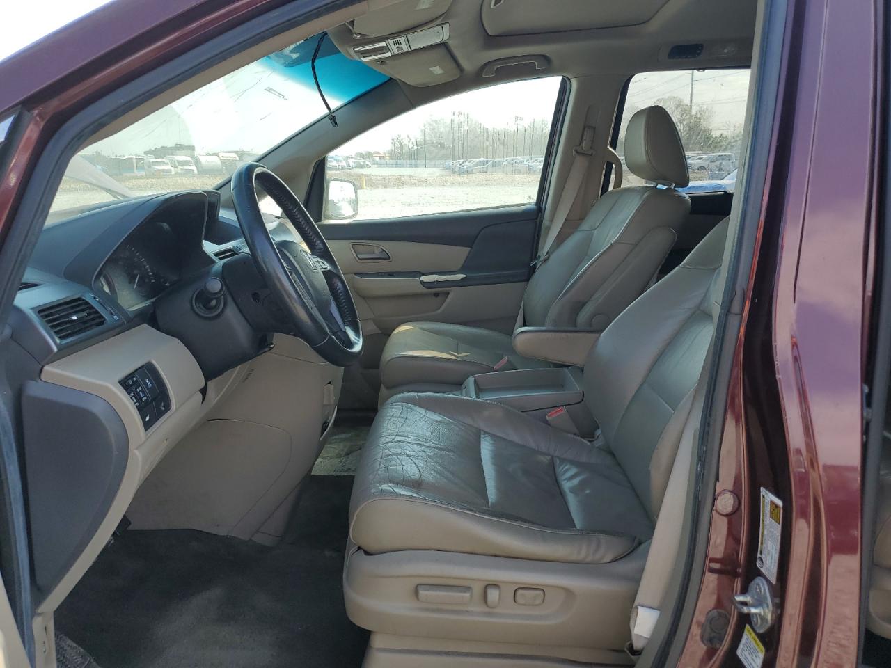 2012 Honda Odyssey VIN 5FNRL5H62CB065605 Copart auction photo, side damage thumbnail 7