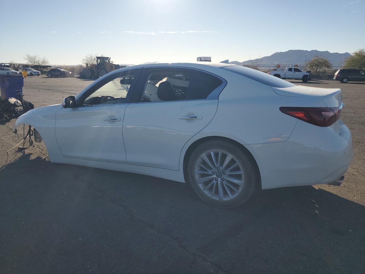 2021 Infiniti Q50 VIN JN1EV7BP6MM705607 Copart auction photo, vandalism / front end damage thumbnail 2