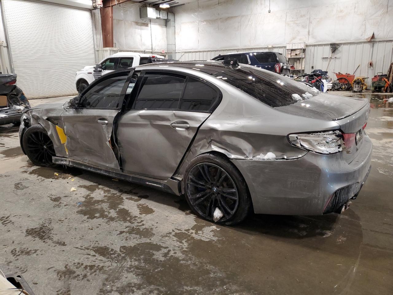 2019 BMW M5 VIN WBSJF0C50KB447597 Copart auction photo, all over damage thumbnail 2